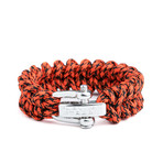 Survival Bracelet // Shark Jaw (Camo + Blaze Orange)