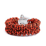 Survival Bracelet // Shark Jaw (Camo + Blaze Orange)