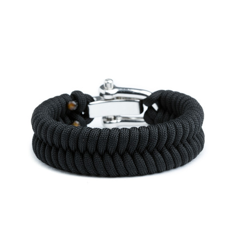 Survival Bracelet // Fish Tail (Black)