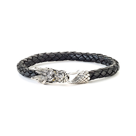Leather Dragon Bracelet
