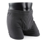Basic Cotton Stretch Underwear // Charcoal + Grey + Navy // Set of 3 (S(28"-30"))