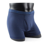 Basic Cotton Stretch Underwear // Grey + Navy + Blue // Set of 3 (M(32"-34"))