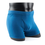 Basic Cotton Stretch Underwear // Grey + Navy + Blue // Set of 3 (L(36"-38"))