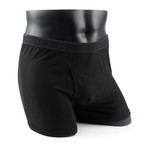 Basic Cotton Stretch Underwear // Black // Set of 3 (XL(40"-42"))