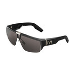 Men's Living Flip Sunglasses // Polished Black + Gray
