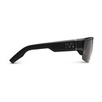 Men's Living Flip Sunglasses // Polished Black + Gray