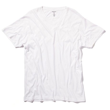 Basic/Outfitters // V-Neck Tee // White (S)