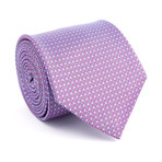 Silk Tie // Brown + Magenta