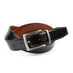 McCartney Reversible Leather Belt // Black + Cognac (32"W)