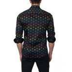Wish Upon a Star Button-Up Shirt // Black Multi (L)