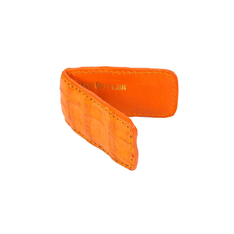 Crocodile Money Clip // Orange