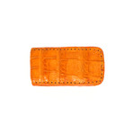 Crocodile Money Clip // Orange