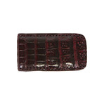 Crocodile Money Clip // Burgundy