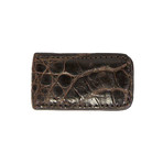 Crocodile Money Clip // Brown