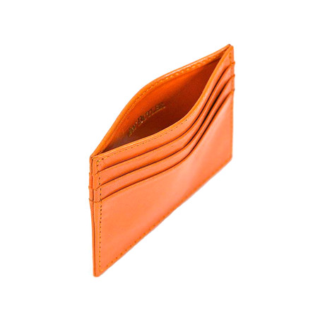 Calf Card Case // Orange