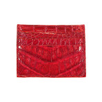 Crocodile Card Case // Red