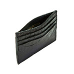 Crocodile Card Case // Black