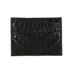 Crocodile Card Case // Black