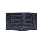 Crocodile Bifold Wallet // Blue