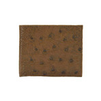 Ostrich Bifold Wallet // Brown