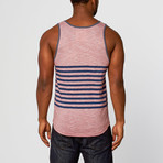 Jerry Long Curved Tank // Cranberry Red (M)