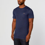 Ty Long Curved Tee // Navy (M)