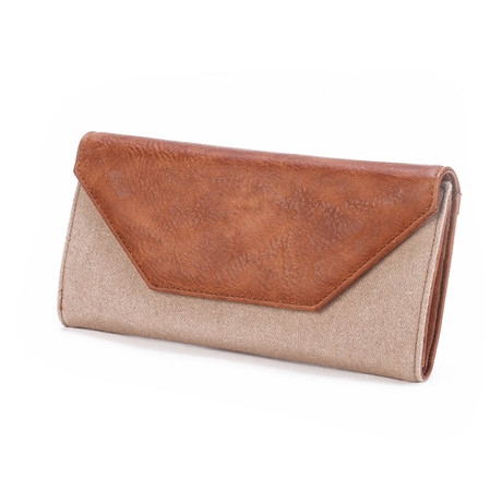 Wool + Vegan Leather Carrying Case // Brown (Brown)