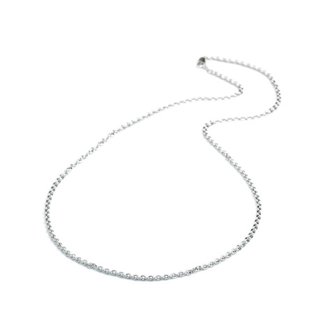Rhodium Plated Silver Chain (18" Chain)