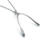 Wishbone Large Pendant // Sterling Silver