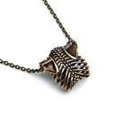 Rib Cage Pendant // Bronze