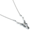 Deer Skull Necklace // Sterling Silver