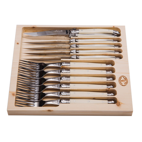Cutlery Set + Ivory Handles // Set of 12