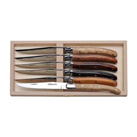 Steak Knives + Wood Handles // Set of 6