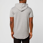 Kinetix Clothing // Buenas Aires Funnel Neck Hoodie// Heather Grey (XL)