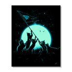 Freedom Cats (16"W x 20"H x 1.5"D // Canvas)