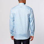 Wall Street Linen Shirt // Aqua (XL)