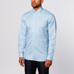 Wall Street Linen Shirt // Aqua (XL)