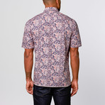 Costa Rica Floral Paisley Print // Navy (L)