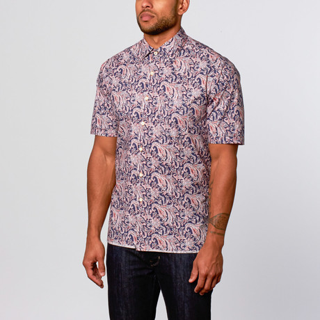 Costa Rica Floral Paisley Print // Navy (S)