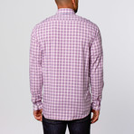 New Orleans Check Cotton Shirt // Lilac (L)