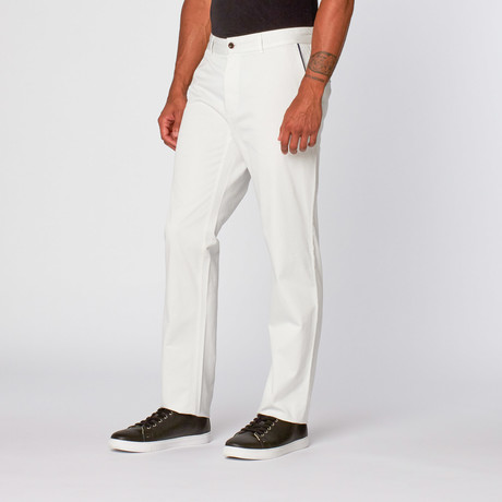 Piped Pocket Chino // Off White (30)
