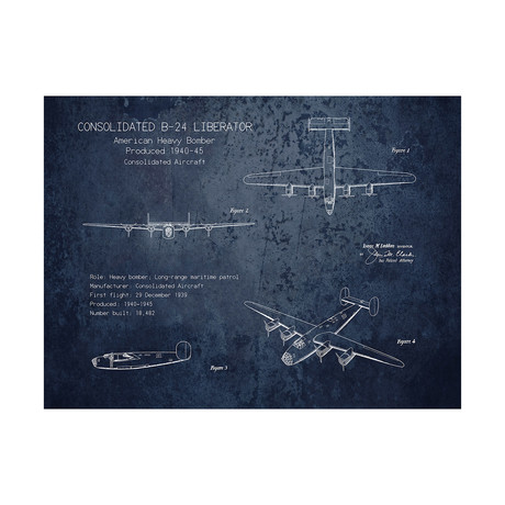 Consolidated B-24 Liberator Blueprint