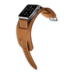 Leather Cuff // Brown (38mm)