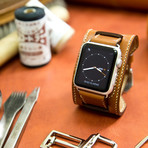 Leather Cuff // Brown (38mm)