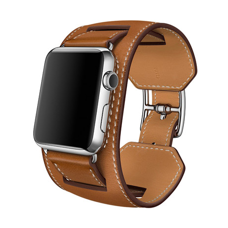 Leather Cuff // Brown (38mm)
