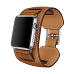 Leather Cuff // Brown (38mm)