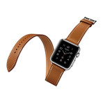 Bluestein // Double Tour Leather Band // Brown (38mm)