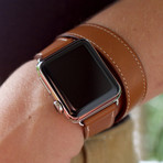 Bluestein // Double Tour Leather Band // Brown (38mm)
