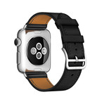 Single Tour Leather Band // Black (38mm)