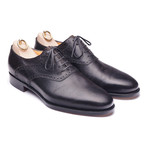 Semi-Brogue Oxford // Black (Euro: 43)